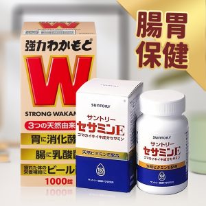 日本WAKAMOTO若元錠1000錠*1+日本境內版suntory芝麻明E錠*1